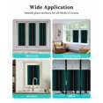 thumbnail image 6 of Window Privacy Film, Teal Green Black Ombre Sun Blocking Window Tint Film Heat Control One Way Blackout Window Film, Teal Gradient Abstract Modern Minimalism Art Non Adhesive Static Cling 23.6x59 In, 6 of 7