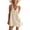 White, variant on Bxsruta Womens Summer Sundress Casual V Neck Flowy Pleated Mini Dresses