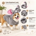 thumbnail image 5 of Elephant Dog Soft Hooded Sweatshirt for Halloween Comfortable Pet Outfit S, 5 of 7
