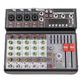 thumbnail image 6 of 6-Channel Professional Mixer DJ Audio Mixer with 99 Sound Effects LCD Screen, 6 of 16