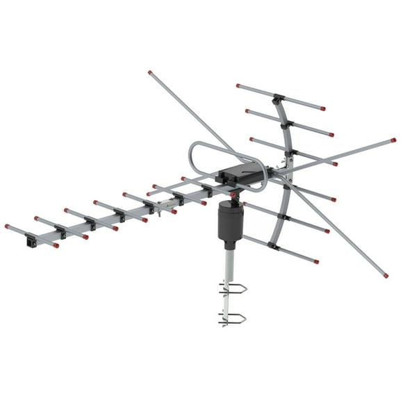 110 Miles Range Outdoor Amplified Digital TV Antenna 4K/1080p High Reception 360 bDegree Rotation Wireless Remote Control