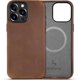 thumbnail image 1 of Compatible with iPhone 15 Pro Max Leather Case Magsafe-Top Grain Vintage Crazy Horse Leather-Metal Buttons Camera Bezel-Slim Fit-Precision Crafted Premium Phone Cover (6.7-inch)-Retro Brown, 1 of 1