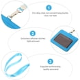 thumbnail image 3 of MasteelfCA 1pc Bus Cards Employee Id Cards Sleeve ID Cards Badge Holder with Hanging Rope, 3 of 8