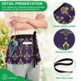 thumbnail image 4 of Yayeee Waist Apron with Pockets for Cooking Waterproof Half Server Aprons, Purple Flowers Pattern, 4 of 7
