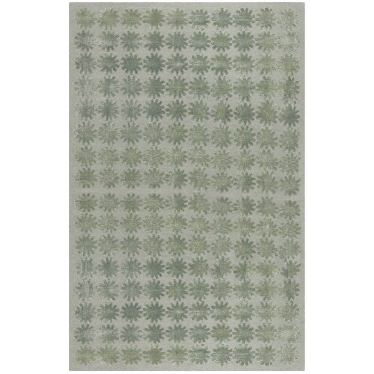 SAFAVIEH Martha Stewart Constellation Floral Area Rug, Sky, 5'6" x 8'6"