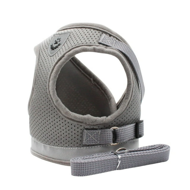 Arnés y Correa para Perro - Pechera perros Pequeños - Gris, G Genérica Pechera pequeña