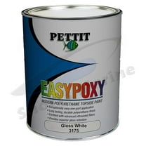 EZ-Poxy Gloss White Quart Topside Paint - One-Part Polyurethane Marine Paint with UV Filters, Silicone Enhanced for Easy Application & High Shine