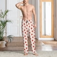thumbnail image 2 of Naloa Hand Drawn Strawberry Pajama Pants Men, PJ Bottoms, Sleep & Lounge Pants-Large, 2 of 6