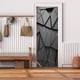 thumbnail image 5 of Pegatinas 3D de celosía negra para puertas de cabaña, PVC, pegatinas decorativas modernas para fachadas, 5 of 7