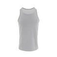 thumbnail image 4 of Fashion YLSDY Mens Ribbed Knit Tank Tops Big and Tall Casual Sleeveless Y-Back Summer Beach Muscle T Shirts Gym Workout Undershirts Gray L, 4 of 4