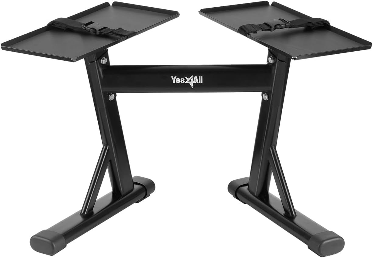 Yes4All Adjustable Dumbbell Stand/Dumbbell Weight Stand with Strap
