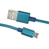 Refurbished Blackweb BWA17WI021 Flexible Metal Sync and Charge Cable with Micro-USB Connector, 5 Feet, Corsair