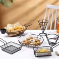 thumbnail image 2 of Panier à Frites Plateau à Collations Panier de Rangement pour Chips de Poulet Panier de Friture Filtre à Huile Récipient de Vaisselle, 2 of 2
