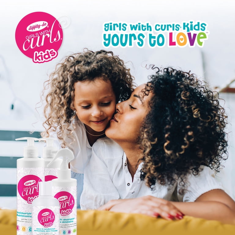 Dippity-do Girls with Curls Kids Leave In Detangler Spray, 8 fl