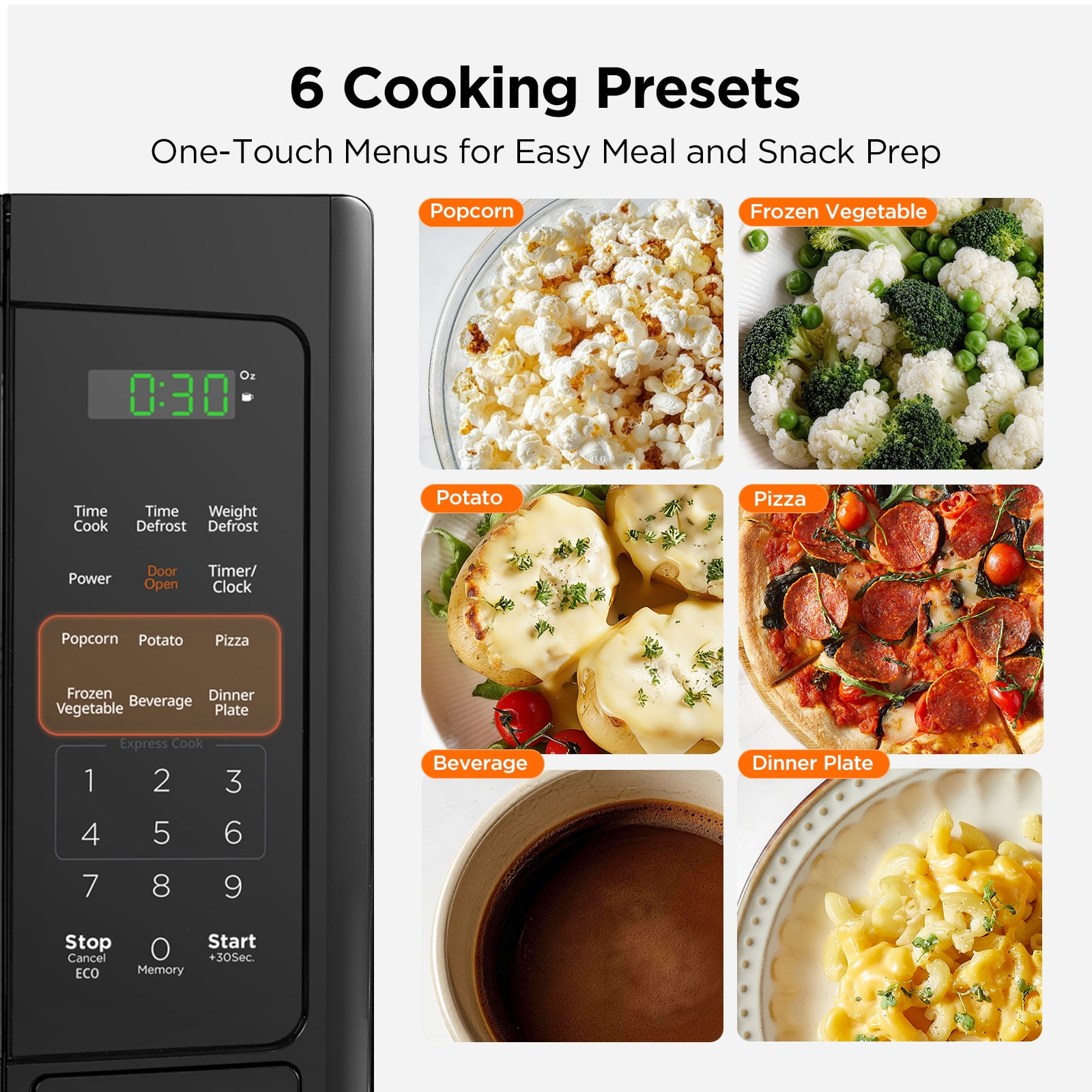 BLACK+DECKER 1.1 Cu. Ft. Microwave Oven in Stainless Steel