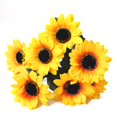 thumbnail image 1 of Simulation Flower Simulation New Seven-Fork Sun Flower Sunflower Pastoral Style Living Room Decoration Silk Flower, 1 of 8