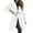 White, variant on Ediodpoh Women’s Fashion Trench Coats Solid Color Grid Turn Down Collar Tight Waist Warm Autumn Wool Jacket White M