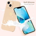 thumbnail image 2 of for iPhone 13 Case Cute Slim Shockproof Phone Case with Wireless Charging Support and Protection, Khaki, 2 of 14