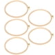 thumbnail image 2 of 5Pcs Embroidery Hoop Frame Round Wide Bamboo Portable Desktop DIY CrossStitch Supplies 19cm, 2 of 5
