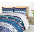 thumbnail image 5 of Ambesonne Striped Duvet Cover Sets, Dots and Snoflakes, 2-King, Multicolor, 5 of 6
