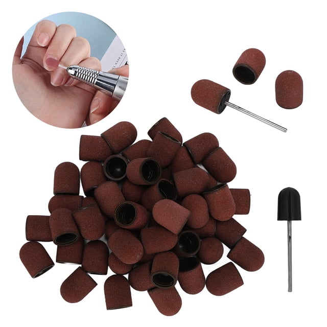 Kit de Tapas de Lijado Manicura, Pit de Taladro de Lijado de Umas Resistente para Salón de Umas