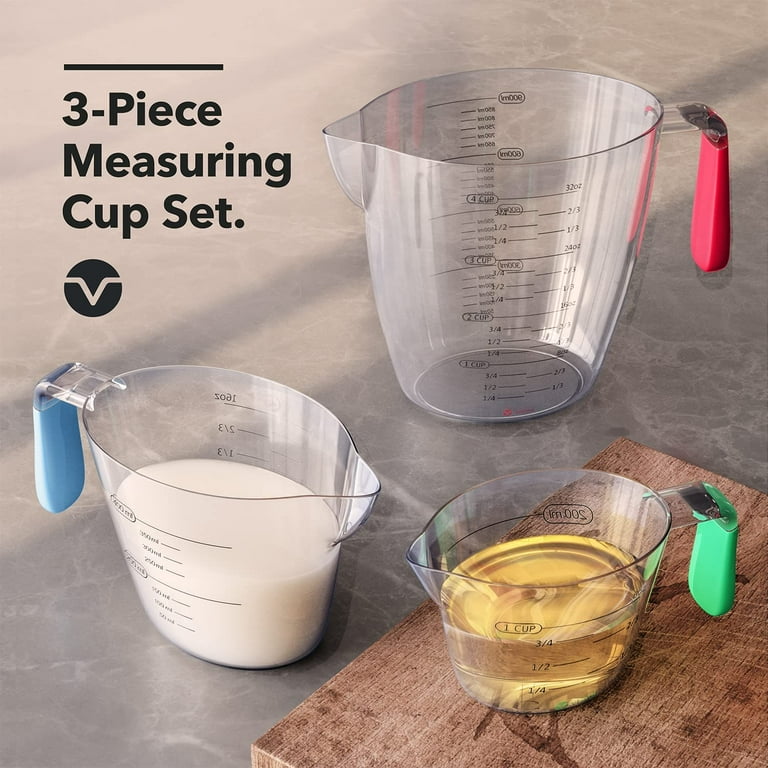  Chef Craft Select Plastic Measuring Cup, 1 Cup, Clear: Home &  Kitchen