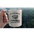 thumbnail image 2 of Funny Pitbull Mug Cup,All I Care About is My Pitbull Ceramic Mug-11oz Coffee Milk Tea Mug Cup,Gifts For Dog Lovers Pitbull Mom Dog Mom Women Teen Girls,Pet Lovers Gifts, 2 of 4