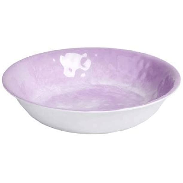 Northeast Home Goods Solid Swirl Melamine Large Round Serving Salad