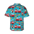 thumbnail image 4 of Fire To The Rescue Fire Fighters Truck Men'S 3d Print Casual Button Down Shirts, Novelty Hawaiian Short Sleeves L, 4 of 7
