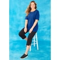 thumbnail image 2 of Catherines Women's Plus Size Suprema Studio Grommet Stud Top, 2 of 5