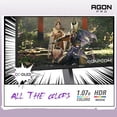 thumbnail image 3 of Restored AOC Agon PRO AG276QZD2 27" OLED Tournament Gaming Monitor 2560x1440, 240Hz 0.03ms, G-SYNC, PS5 Switch Compatible, Glossy, Black (Refurbished), 3 of 6