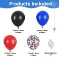 thumbnail image 2 of Neasyth 60Pcs Spider Balloons 12 Inch Blue Black Red Balloons Birthday Party Supplies Latex Helium Balloons Baby Shower Favors, 2 of 7