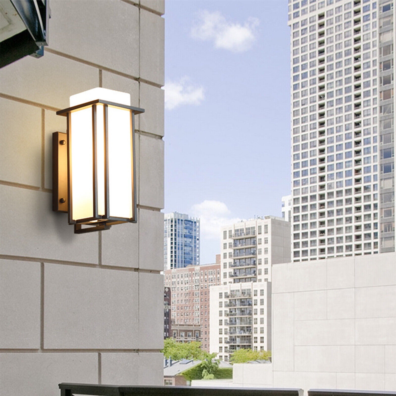 Modern LED Wall Light Waterproof Exterior Outdoor Porch Sconce Lamp Fixture