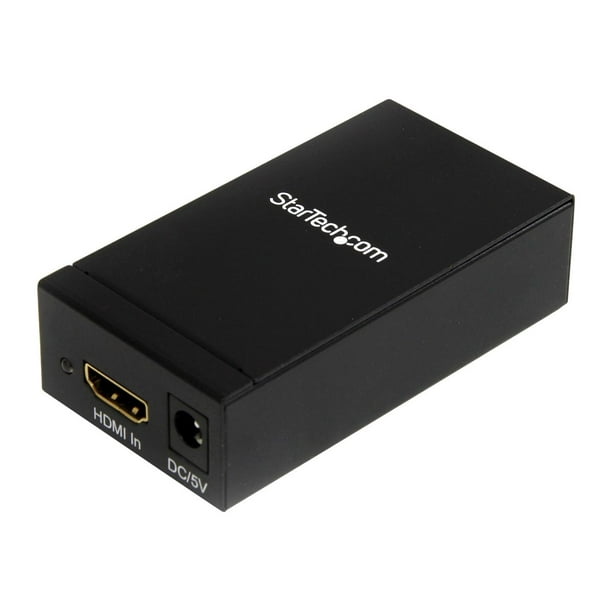 StarTech.com Converter DisplayPort HDMI Active to - 1920 x 1200 - EDID Support - HDMI Ou DVI to DP Converter (HDMI2DP) - Convertisseur Vidéo - HDMI - DisplayPort - Noir - pour P/N: SVA5M3NEUA