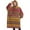 Boho Yellow Ethnic, variant on Oversized Wearable Blanket Hoodie,Boho Yellow Ethnic Geometric Pattern Sherpa Blanket Hoodie with Super Pockets,Super Warm Fuzzy Pullover for Women & Men