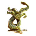 thumbnail image 1 of Estatuilla de dragón de aleación, Mini estatuilla de dragón, , artesanía, escultura de Animal, estatua de dragón para estante, chimenea, Verde, 1 of 8