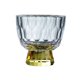 thumbnail image 1 of Tazas pequeñas de cristal transparente con base colorida, vasos de chupito con relieve de diamante for degustación de té, 50 ml (1,7 oz)., 1 of 7