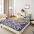 thumbnail image 4 of Manfei Oil Painting Flowers Full Size Sheets 4-Piece for Boys Girls,Dreamy Princess Breathable Bed Sheets,Spring Garden Lightweight Sheet Sets,Super Cozy Room Decor, 4 of 7