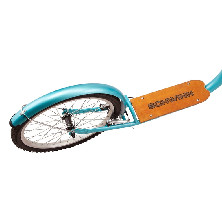 Schwinn Shuffle Deluxe Adult Kick Scooter, 26 Inch Front Wheel and