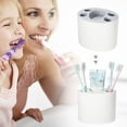 thumbnail image 2 of Soporte para cepillos de dientes Unique Bargains blanco 11.9x9.2x9.5cm, 2 of 7