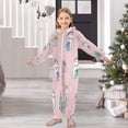thumbnail image 6 of Soft Big Kids Onesie Pajamas Cozy Loose-Fit Jumpsuits for kids with Pockets for Christmas Lounge & Play Cat Holding Christmas Gifts, 6 of 8