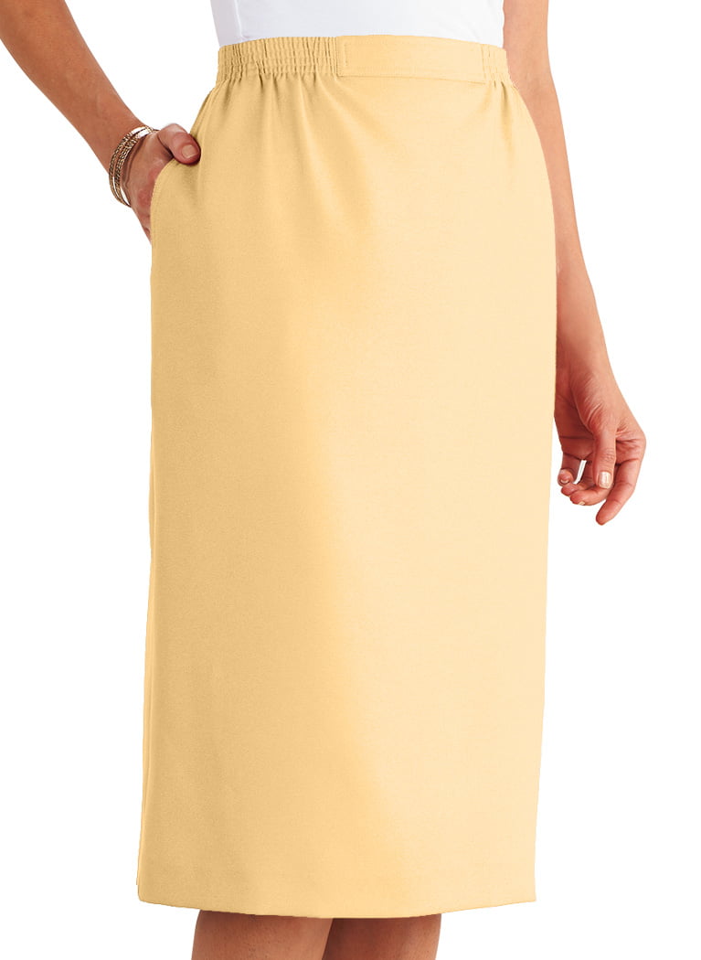 beige skirt yellow