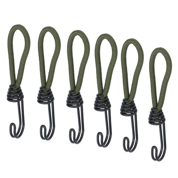 Cuerdas Elásticas para Carpas 10 Piezas de Cuerdas de Fijación para Carpas con Ganchos Cuerdas Elásticas para Carpas para Acampar Lonas Carga Carpas ANGGREK Otros