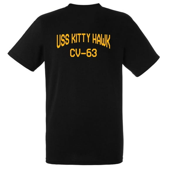 USS Kitty Hawk CV-63 Aircraft Carrier Supercarrier Standard Size Short Sleeve Tee Shirt