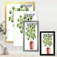 thumbnail image 4 of Designart 'Abstract Chinese Money Plant In Pot' Traditional Framed Art Print, 4 of 4