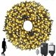 thumbnail image 2 of Motion Sensor Music Christmas Lights Outdoor Indoor, 108FT 300LED Christmas Tree Lights, Warm White Christmas String Lights for Tree Party Decorations, 2 of 5