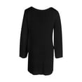 thumbnail image 3 of Kilaqueen Womens Crochet Knit Swimsuit Coverup Hollow Out V-Neck Long Sleeve Tunic Tops Oversized Beach Bathing Suit Cover Up, 3 of 3