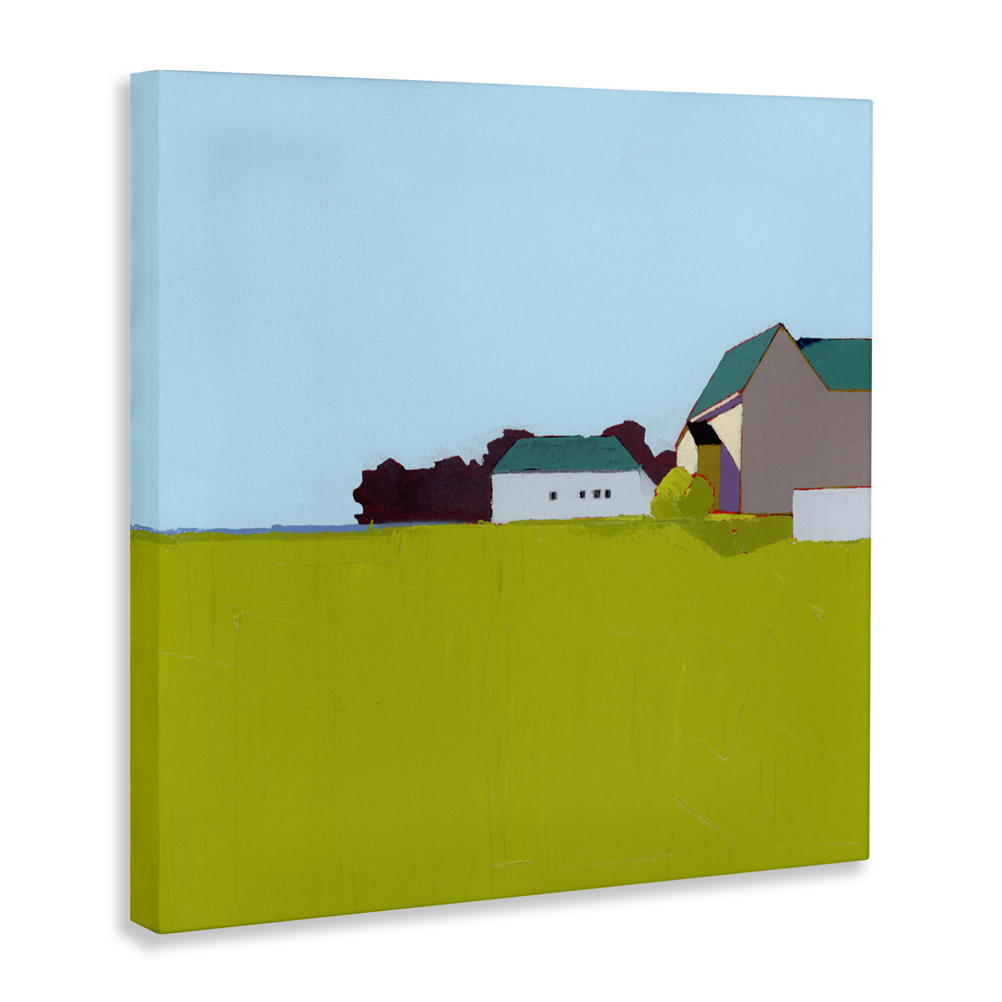 Spring Morning Farm Land Canvas Wall Art, design by Ruth LaGue