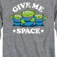 thumbnail image 3 of Toy Story - Aliens Give Me Space - Toddler And Youth Long Sleeve Graphic T-Shirt, 3 of 5