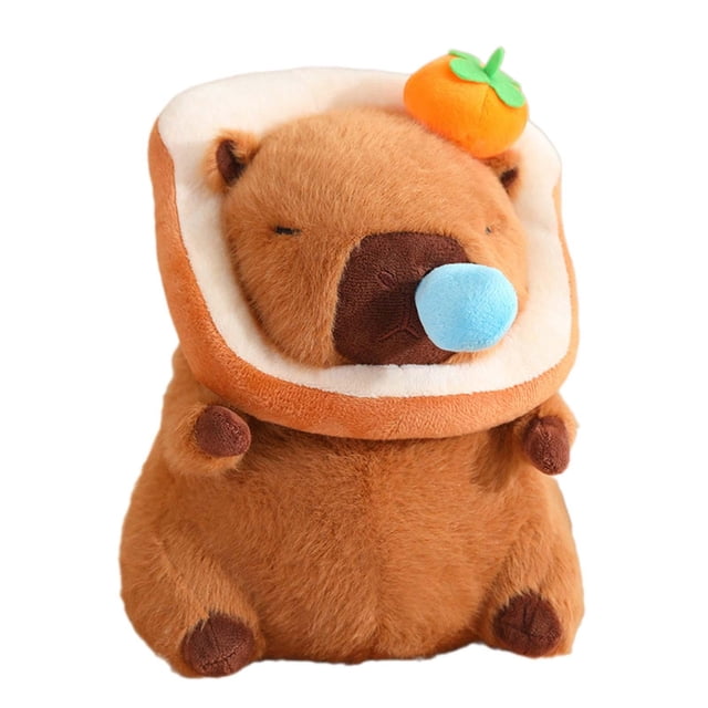 Peluche de capibara con coche para retirar mocos, adorno coleccionable para habitación infantil pan c